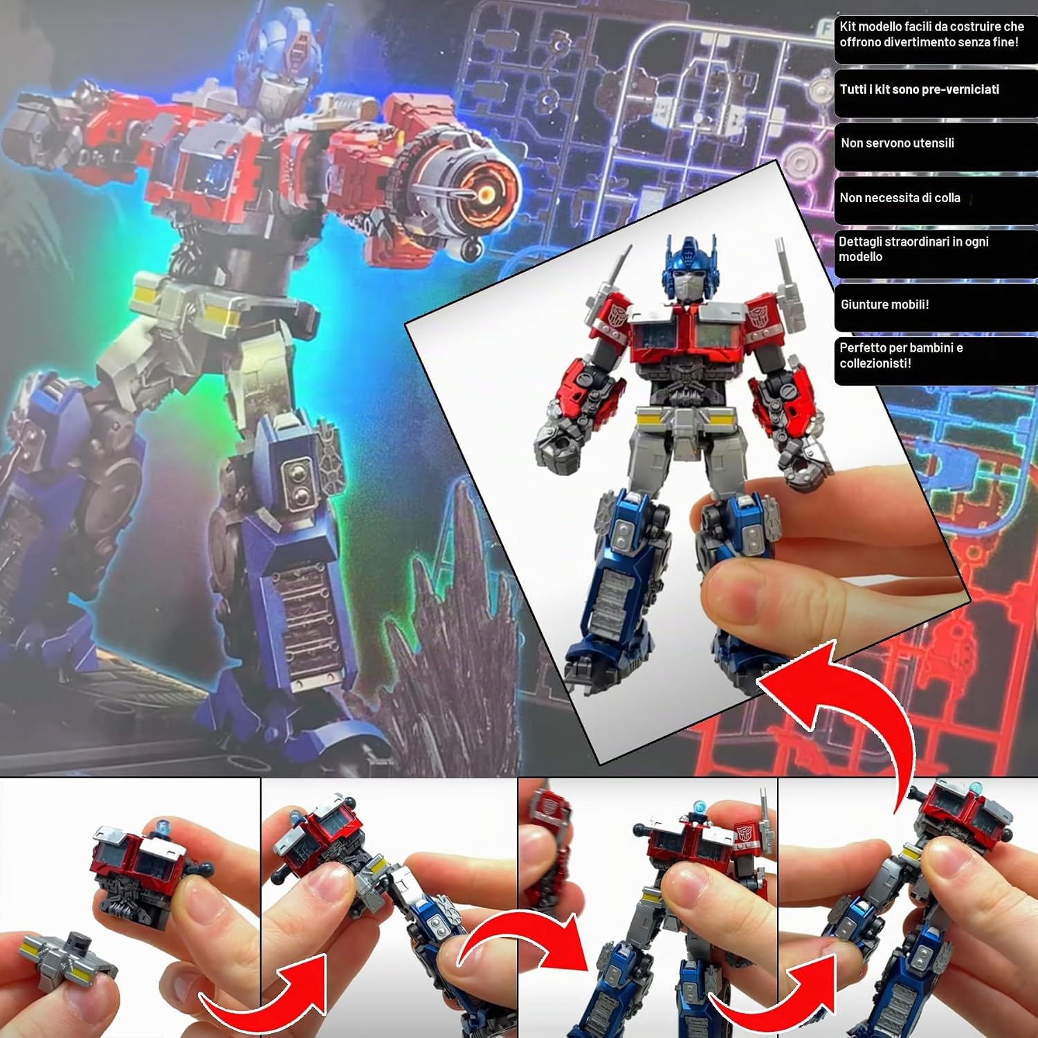 71172 BLOKEES Figure Transformers Action  Soundwave Model Kit 327 Pezzi