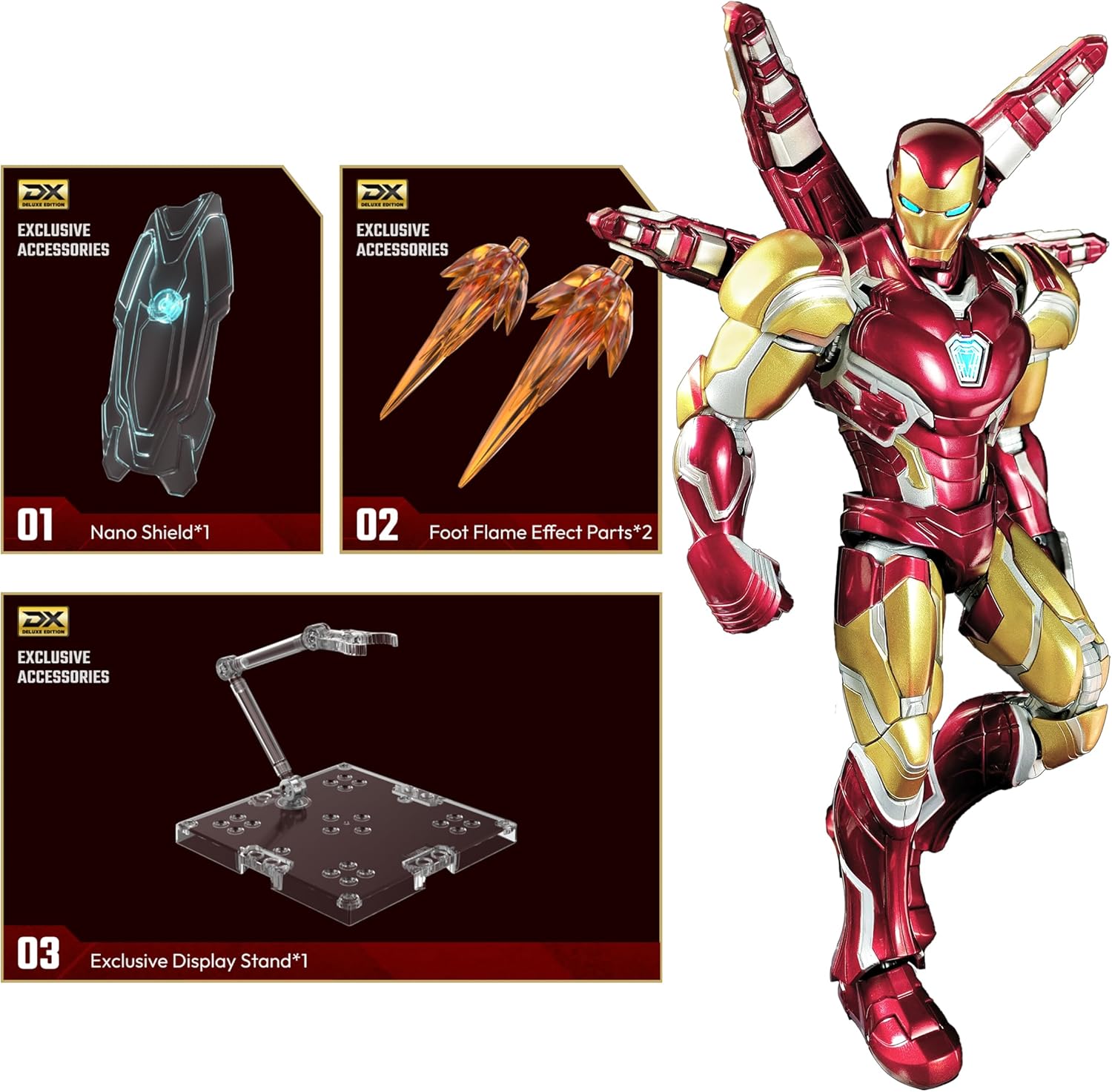 73920 Blokees Marvel Iron Man MK85 EX Figure Premium Assemblabile da Collezione