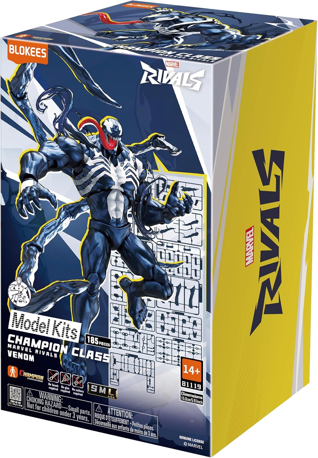 81119 Blokees Marvel Rivals Venom Champion Class 07 Figure Assemblabile