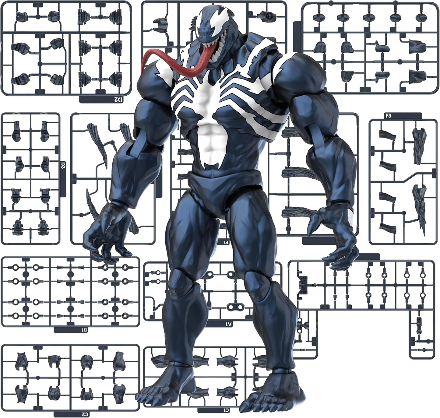 81119 Blokees Marvel Rivals Venom Champion Class 07 Figure Assemblabile