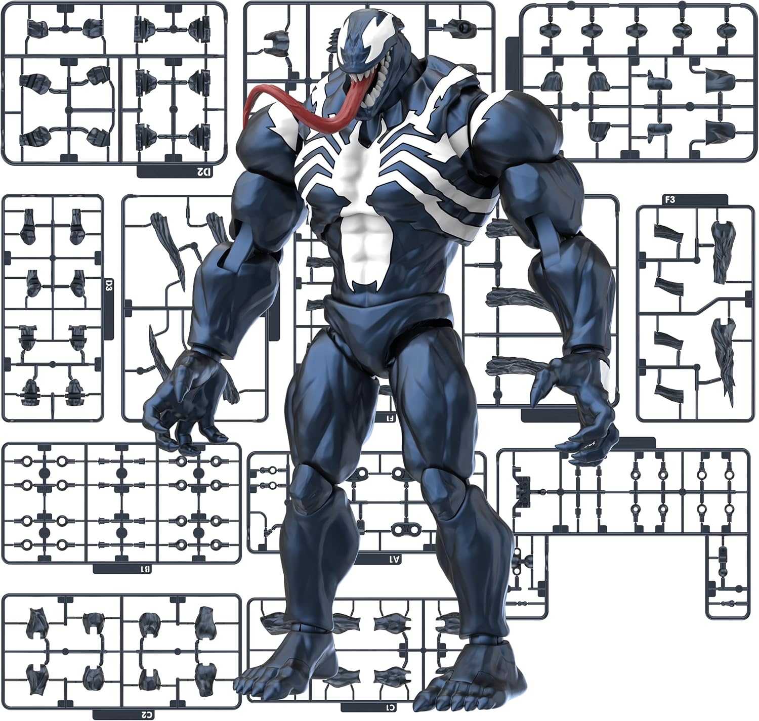 81119 Blokees Marvel Rivals Venom Champion Class 07 Figure Assemblabile