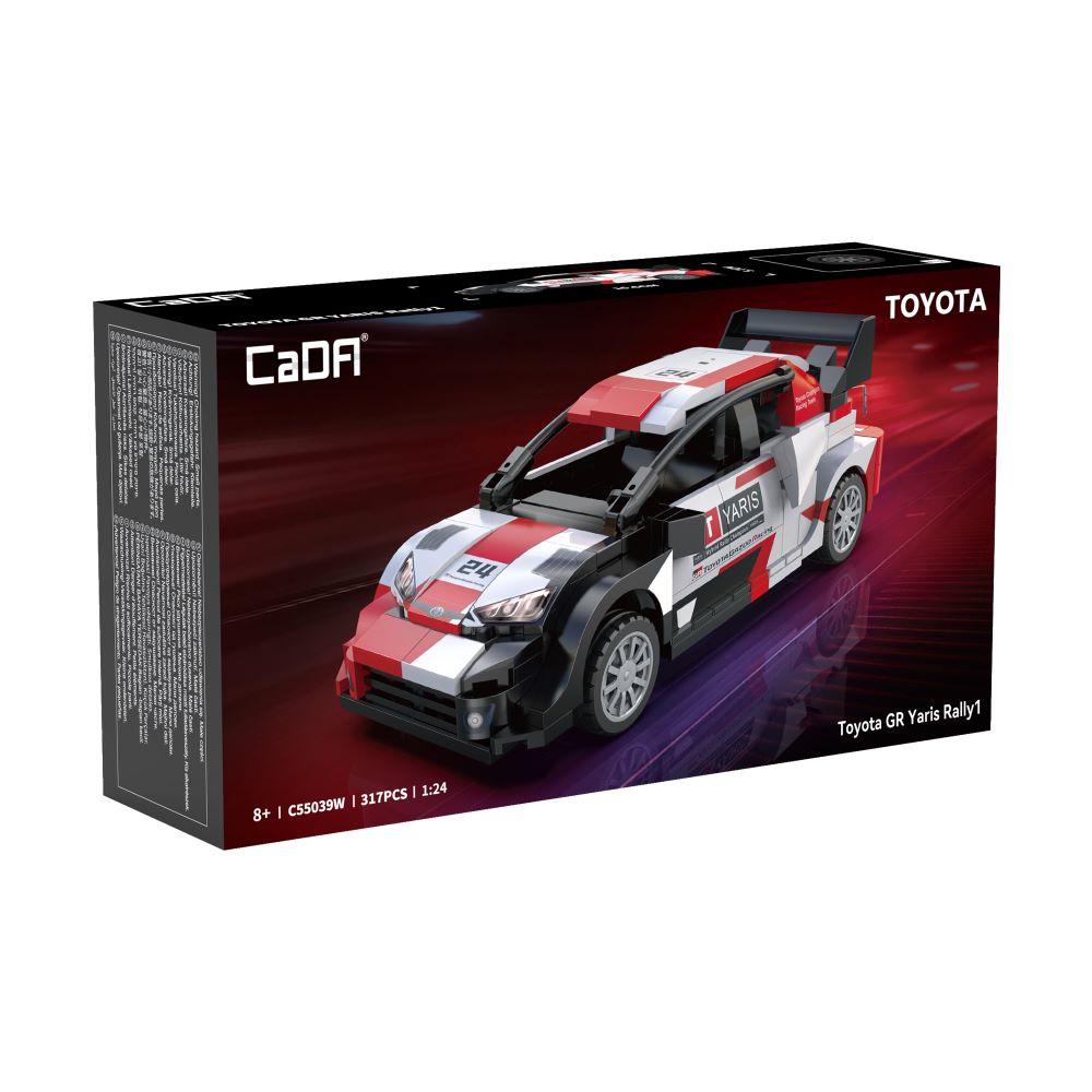 C55039W  CaDA Toyota GR Yaris Rally1 Auto da Rally da Costruire 317 Pezzi 1:24