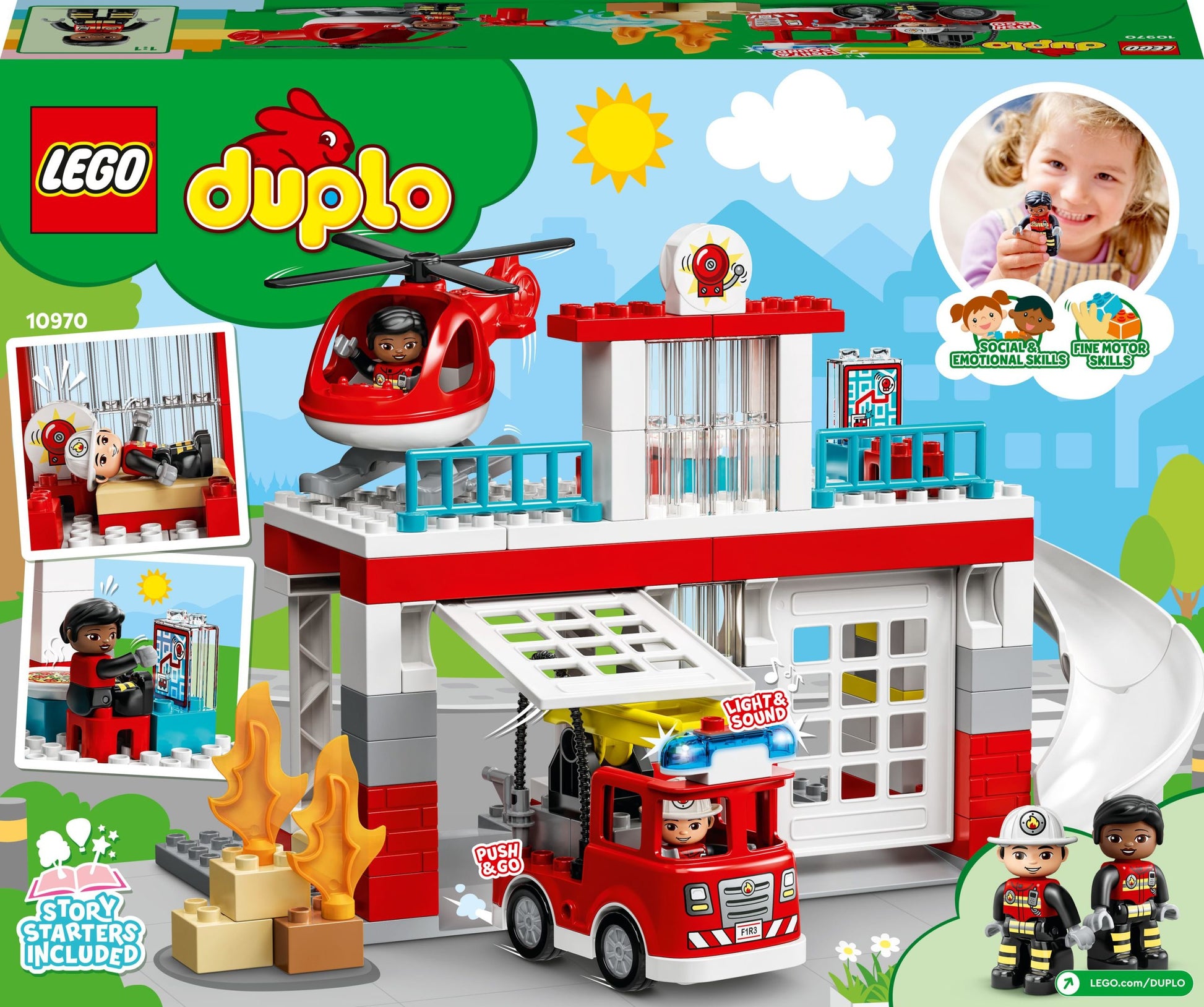 10970 LEGO® Duplo - Caserma dei Pompieri ed elicottero