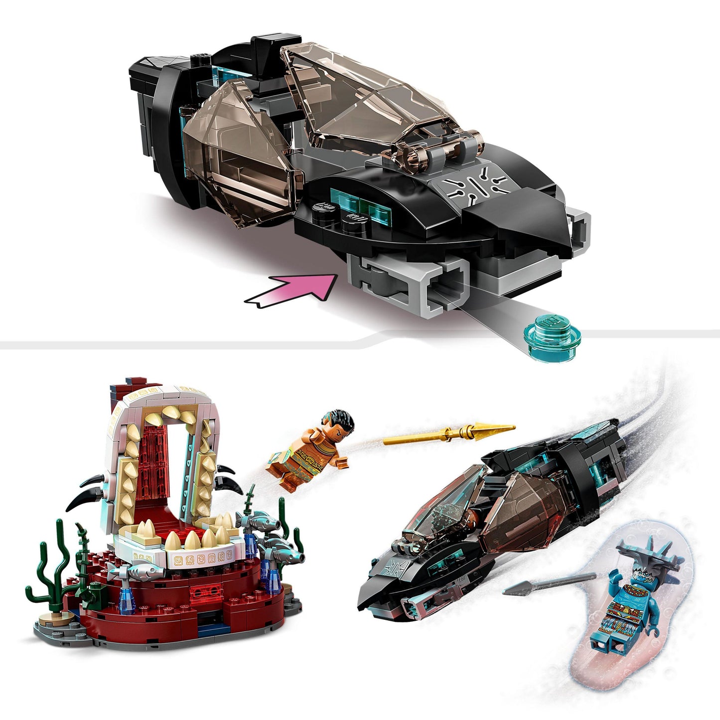 76213 LEGO® Marvel la Stanza del Trono di Re Namor