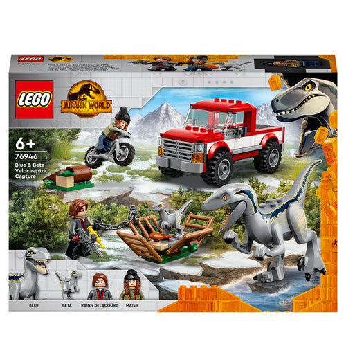 76946 LEGO Jurassic World - La cattura dei Velociraptor Blue e Beta