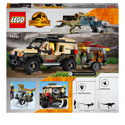 76951 LEGO® Jurassic Word - Trasporto del Piroraptor e del Dilofosauro