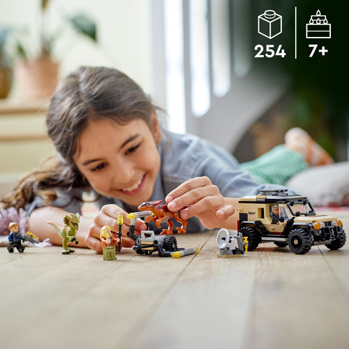 76951 LEGO® Jurassic Word - Trasporto del Piroraptor e del Dilofosauro