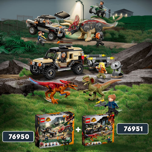 76951 LEGO® Jurassic Word - Trasporto del Piroraptor e del Dilofosauro