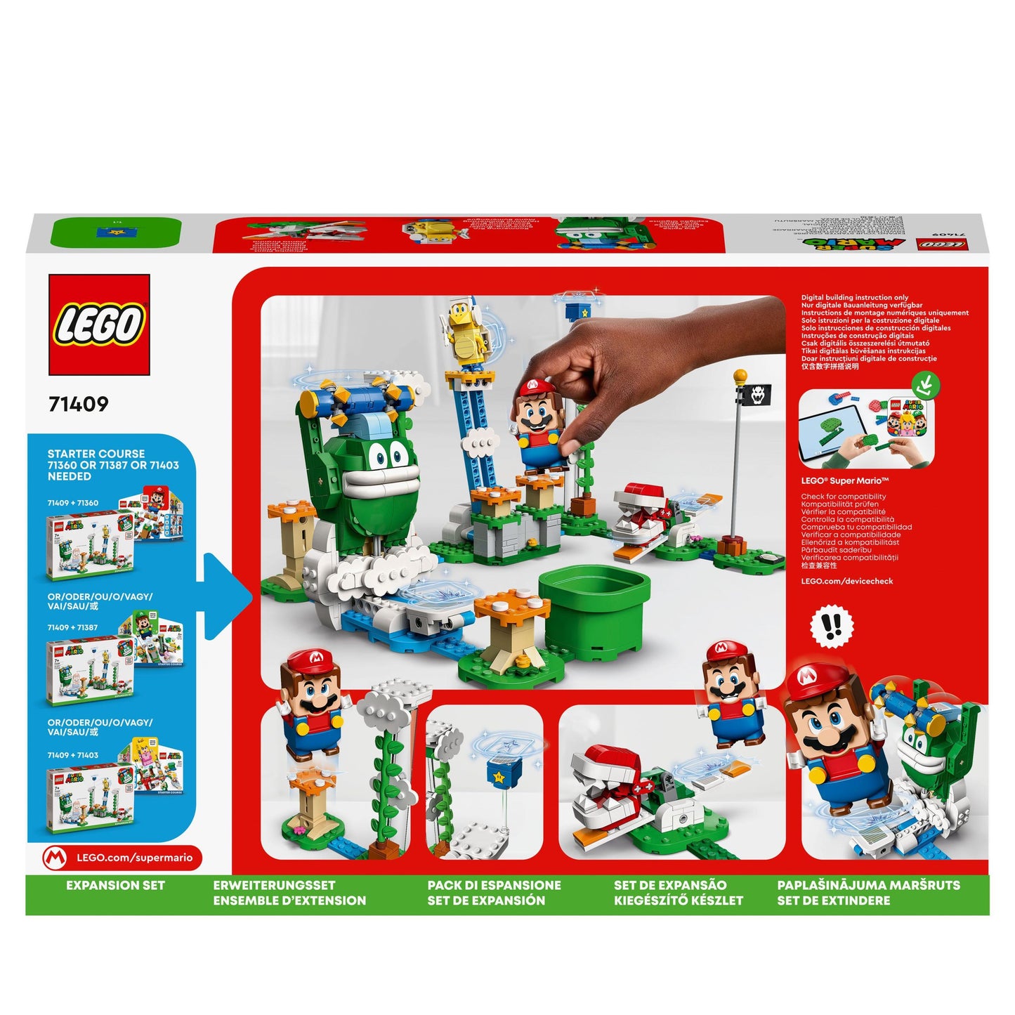 71409 LEGO® Super Mario - Pack espansione Sfida sulle nuvole di Spike gigante