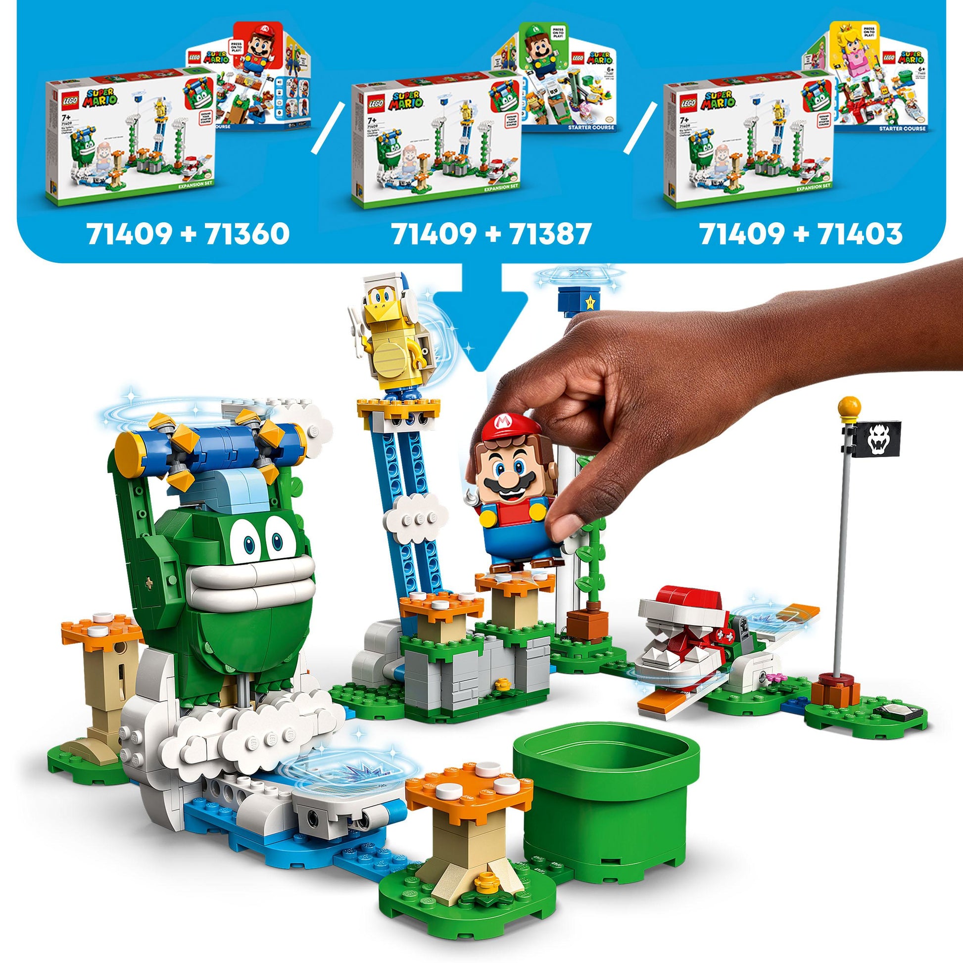 71409 LEGO® Super Mario - Pack espansione Sfida sulle nuvole di Spike gigante