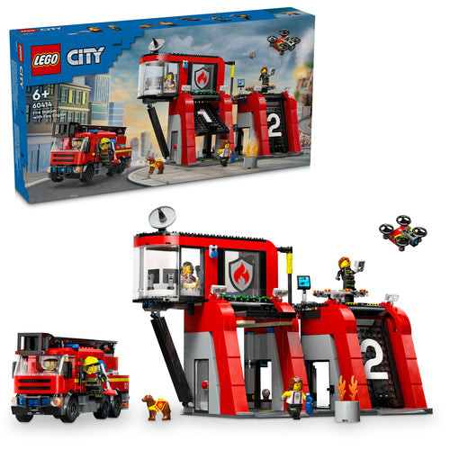 60414 LEGO City Fire Caserma dei pompieri e autopompa