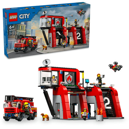 60414 LEGO City Fire Caserma dei pompieri e autopompa