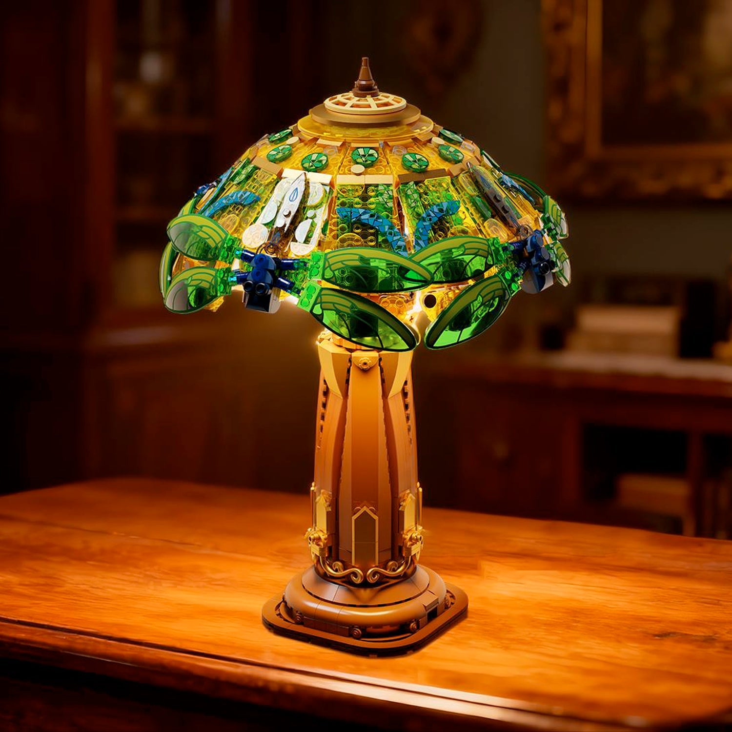 PANTASY set di mattoncini collezione Retrò: Lampada da Tavolo in Vetro Tiffany