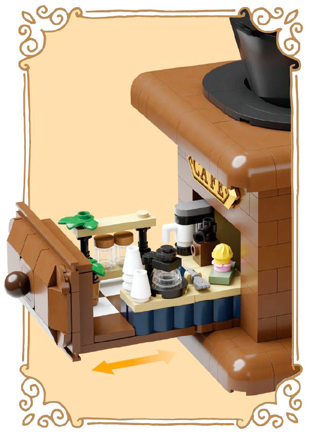 85053 Pantasy Set di Mattoncini Collezione Retro Il Macina Caffè