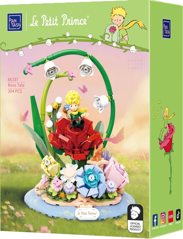 86337 PANTASY set di mattoncini collezione Il Piccolo Principe  Rose Tale