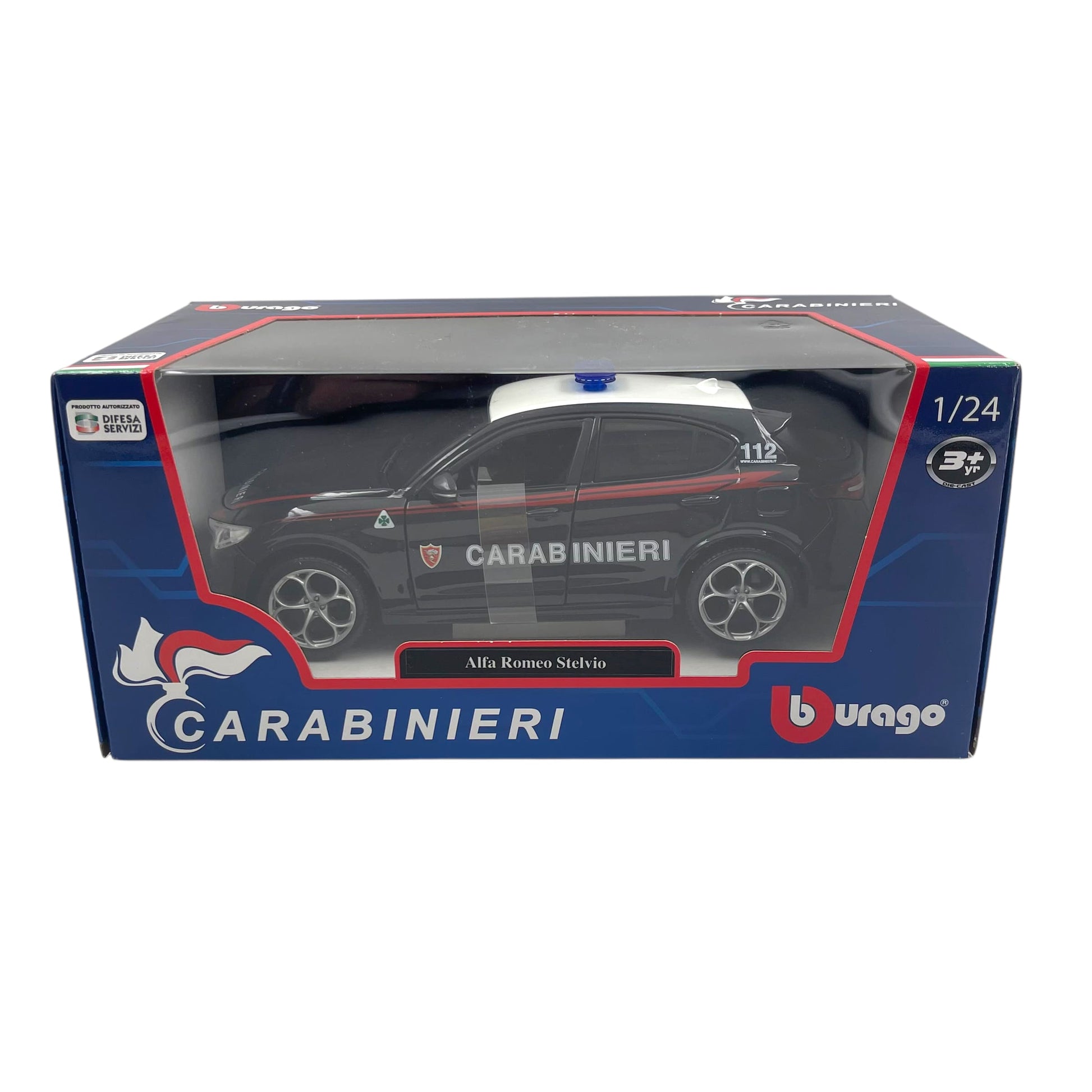 18-01458 Bburago - Alfa Romeo Stelvio Carabinieri - 1:24