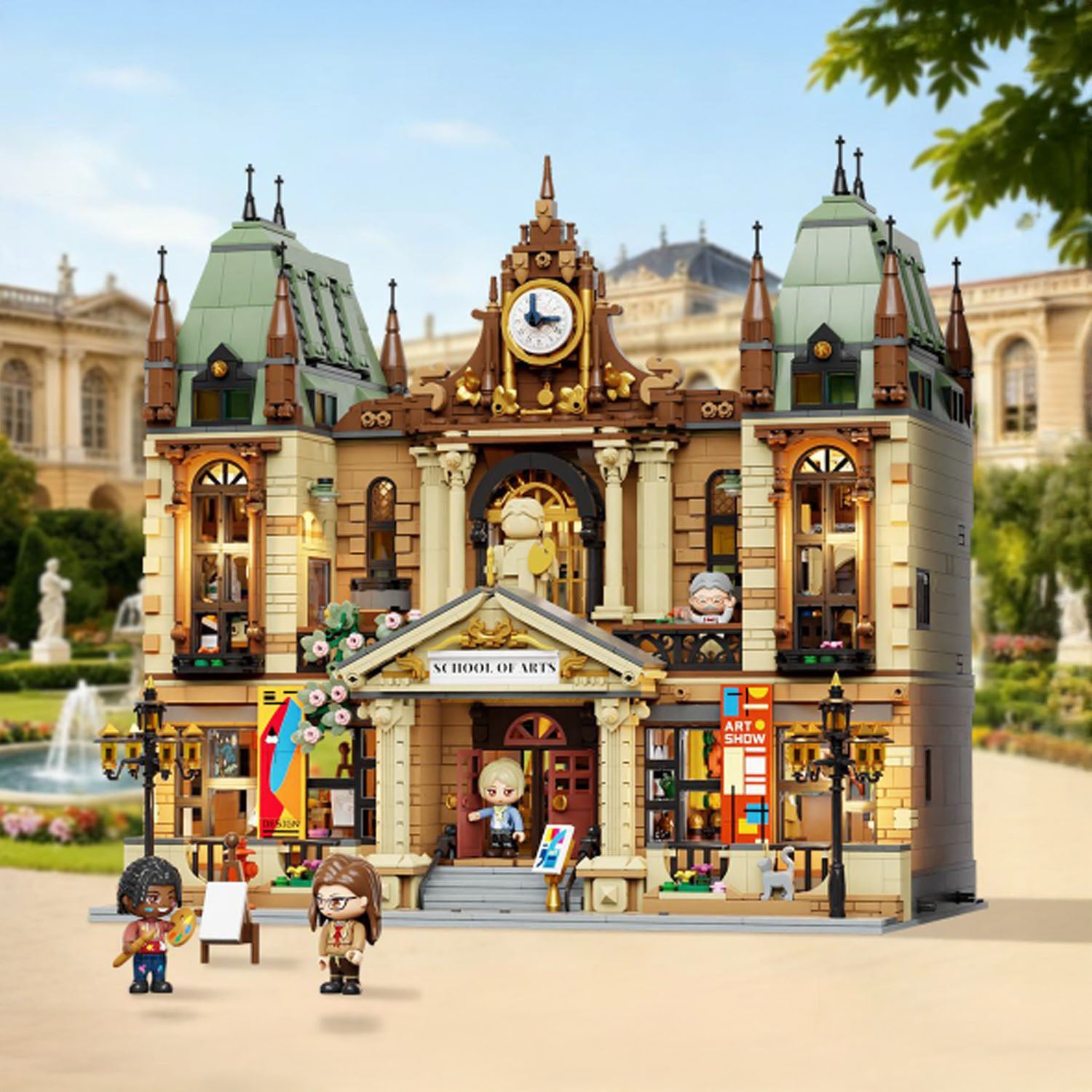 85036 PANTASY set di mattoncini collezione Edifici Modulari: Scuola D'Arte