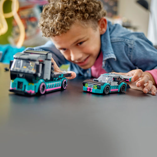 60406 LEGO City Great Vehicles Auto da corsa e trasportatore