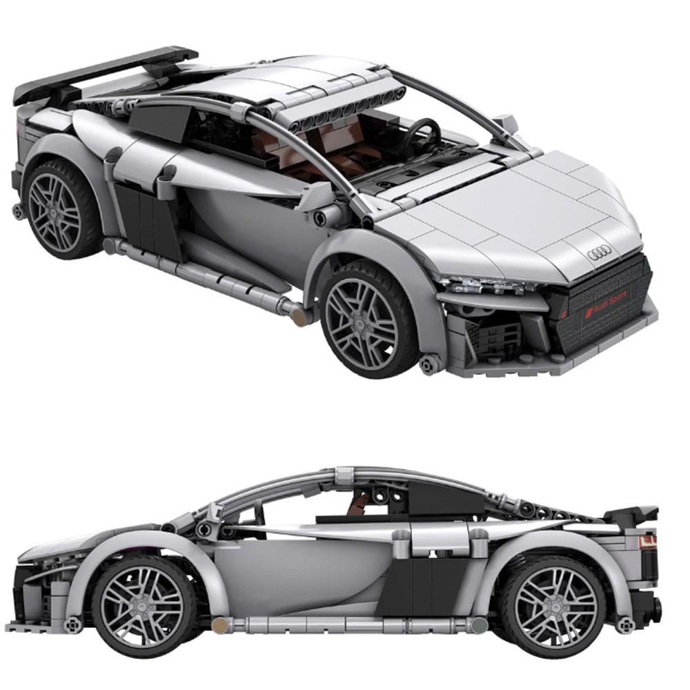 C5701 CaDA Audi R8 Coupé 1:14 App + RC Auto Sportiva da Costruire con 536 Pezzi