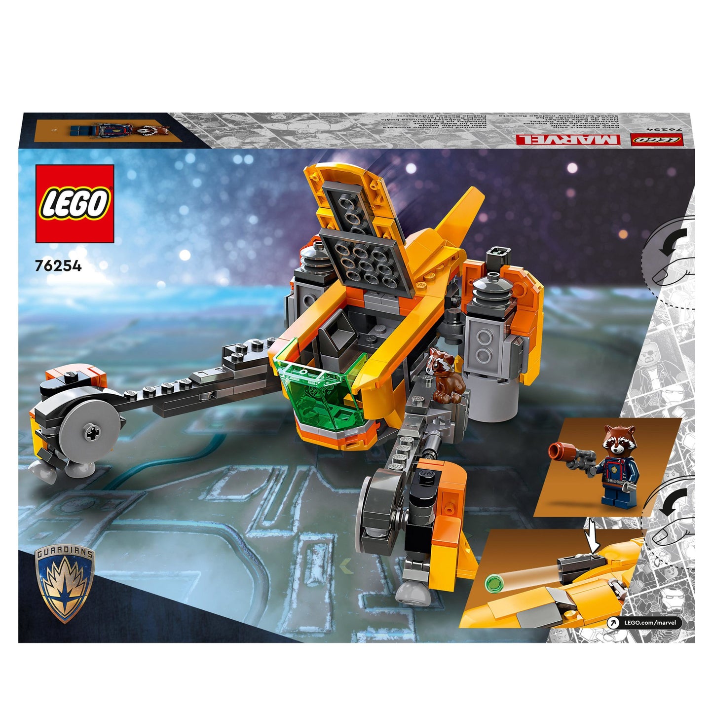 76254 LEGO Marvel- Astronave di Baby Rocket