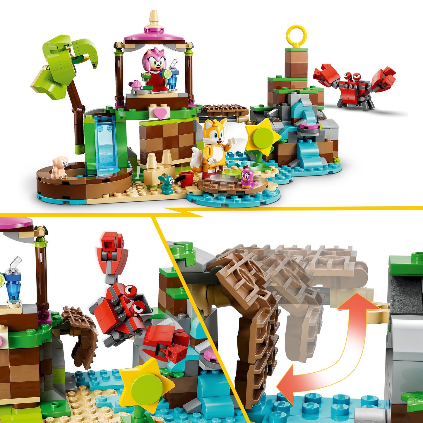 76992 LEGO Sonic Lisola del soccorso animale di Amy