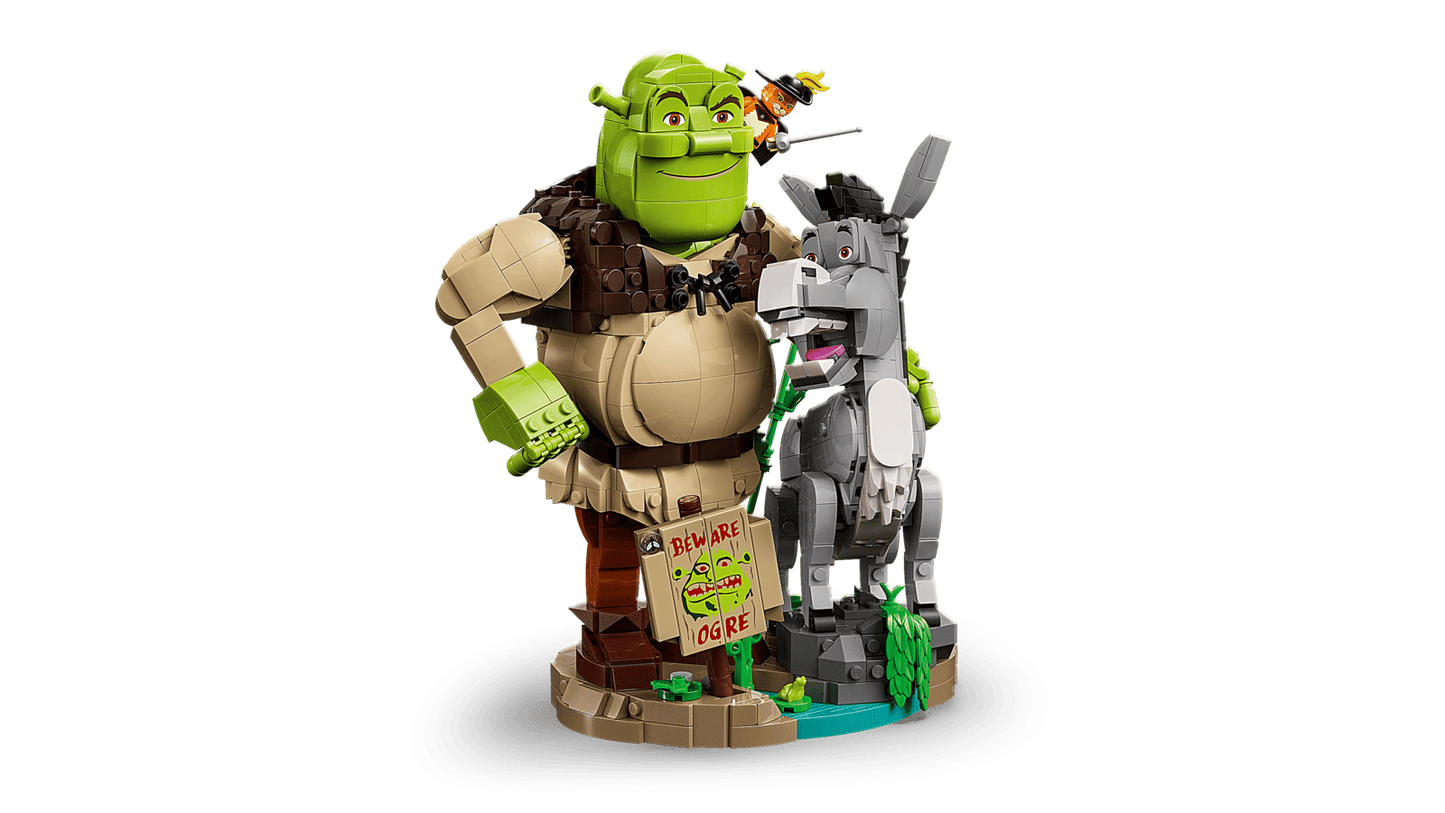 72423 Lego Icons Shrek, Ciuchino e Gatto con gli Stivali