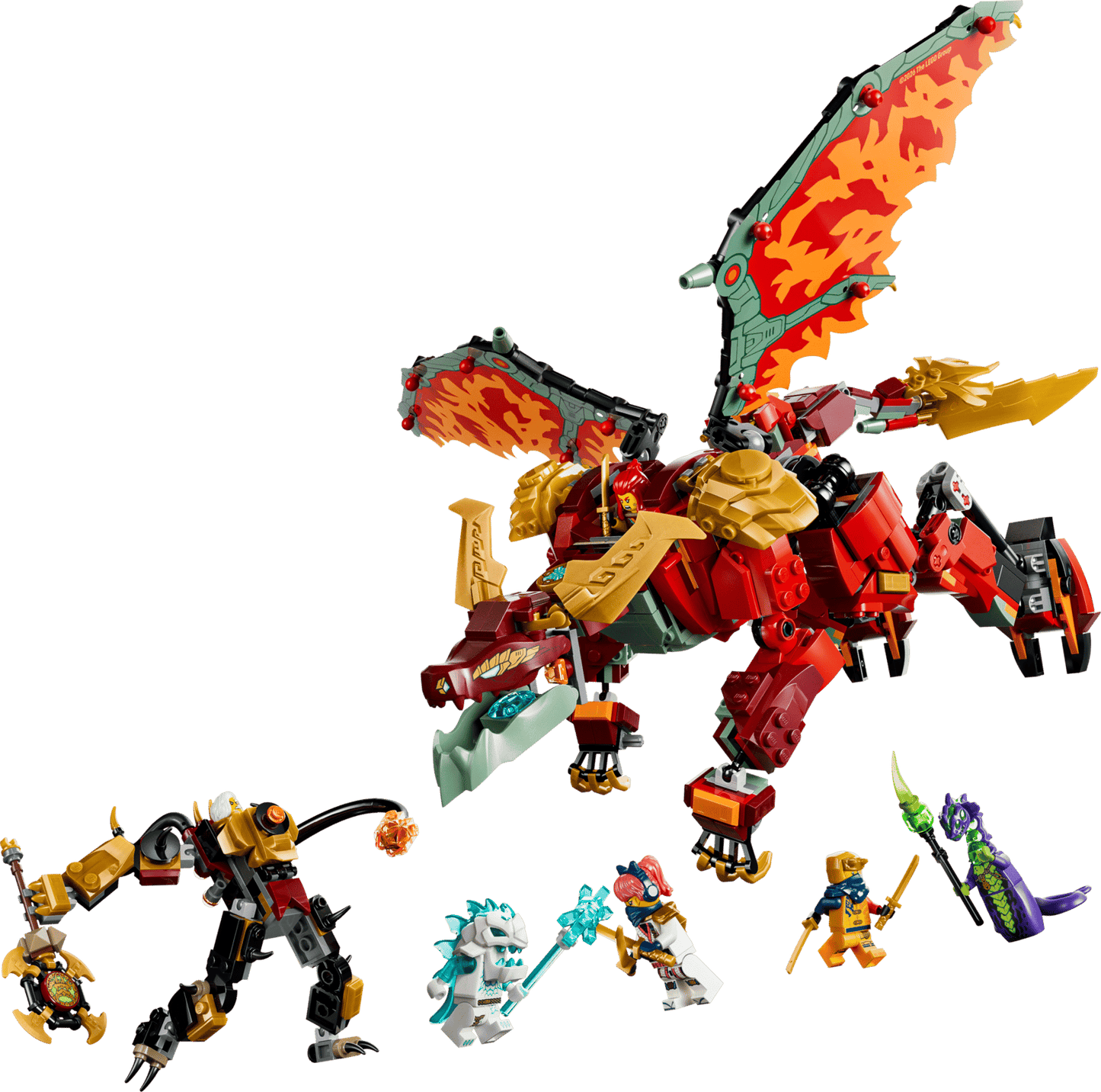 71868 Lego Ninjago Mech drago mutaforma di Wyldfyre