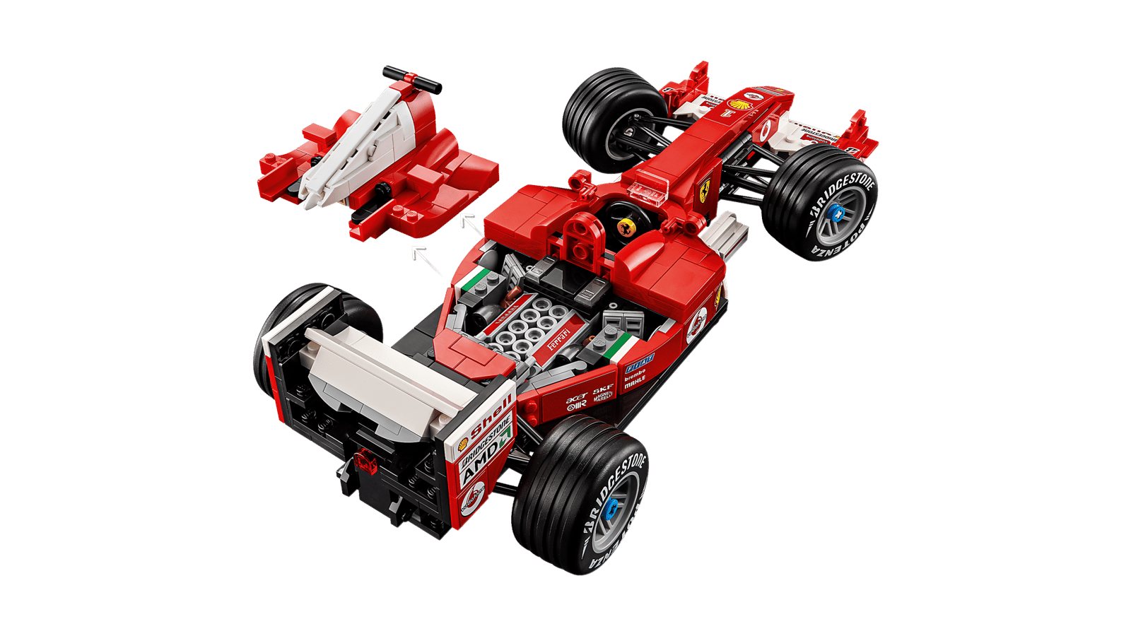 11375 LEGO® Icons Ferrari F2004 e Michael Schumacher Set F1