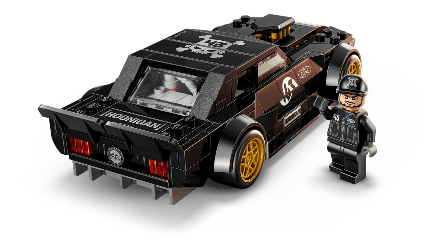 77262 Lego Speed Champions Ford Mustang ’65 Hoonicorn V1 di Ken Block