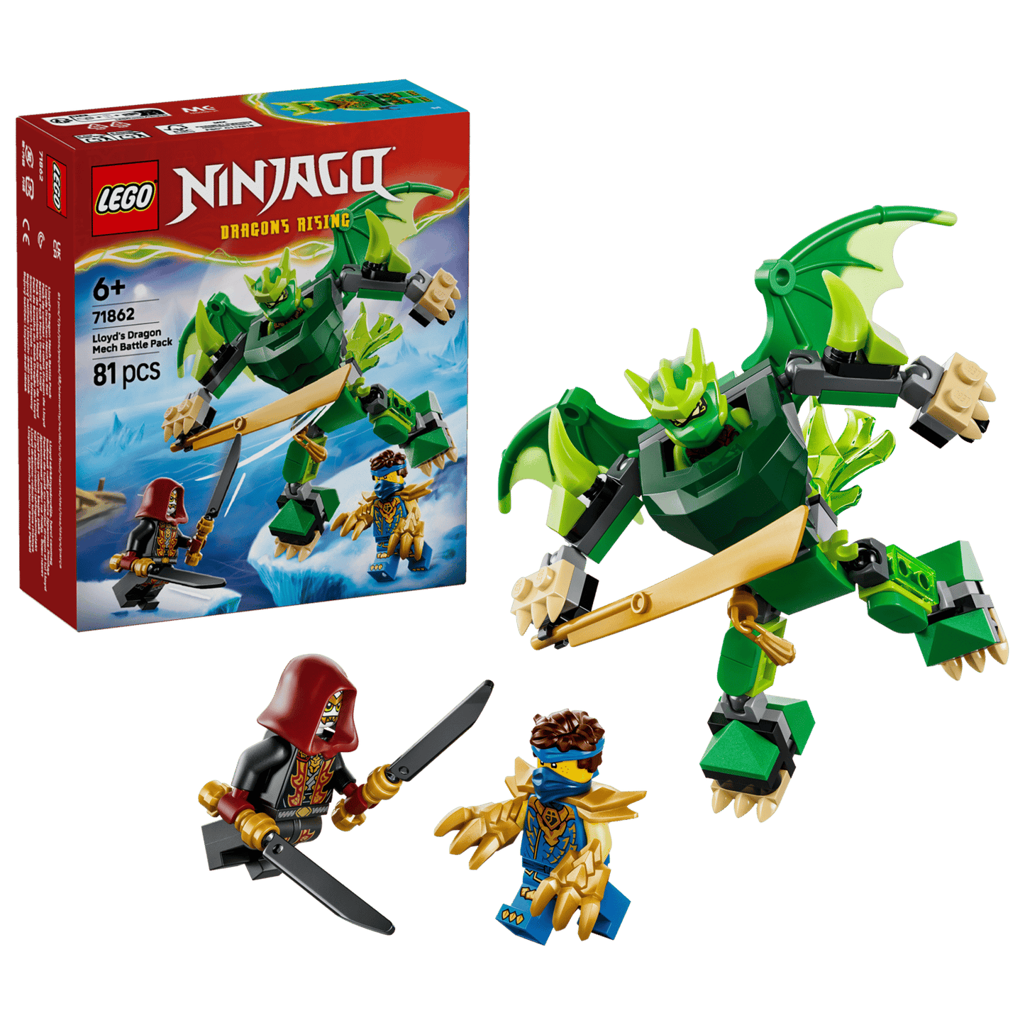 71862 Lego Ninjago Battle Pack Mech Drago di Lloyd