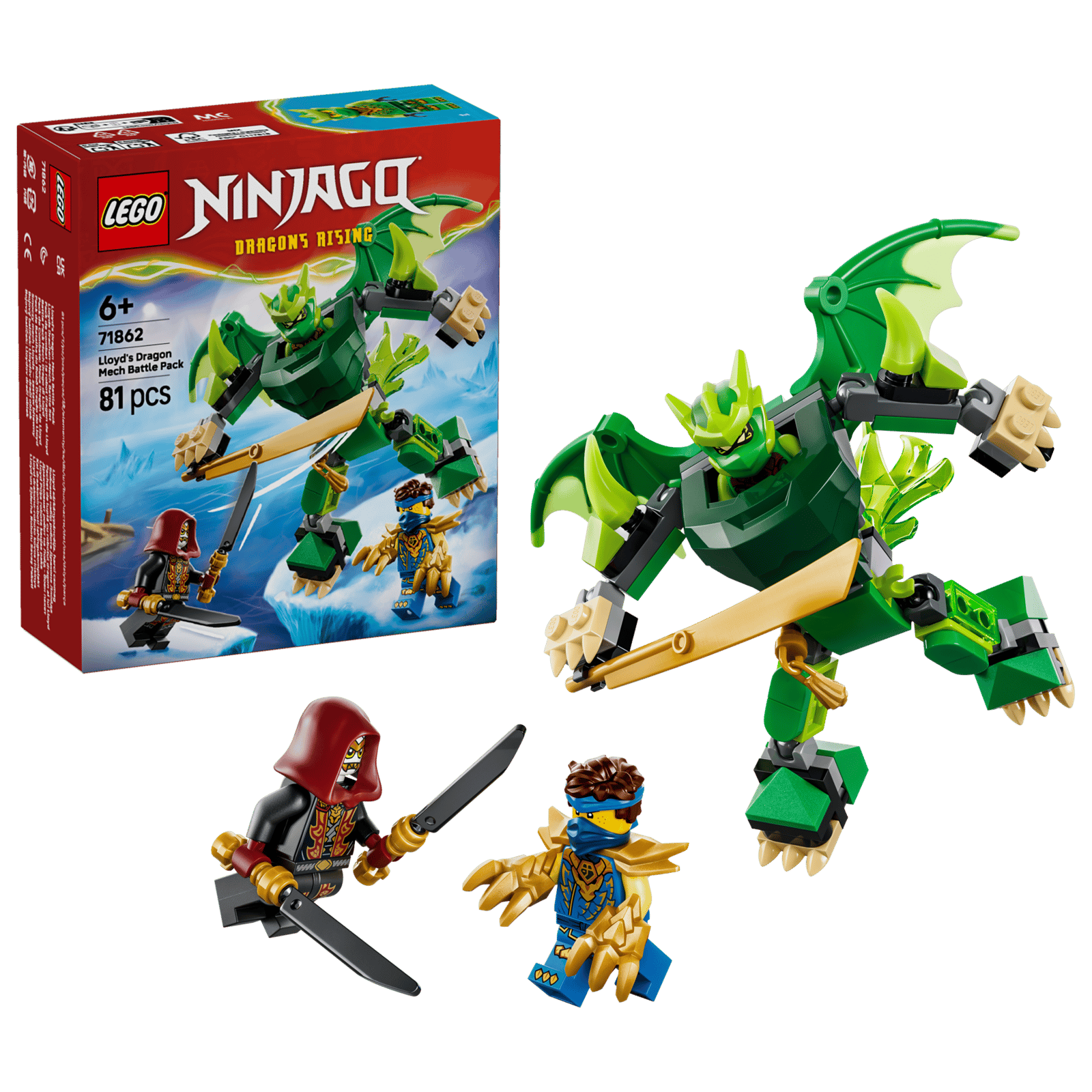 71862 Lego Ninjago Battle Pack Mech Drago di Lloyd