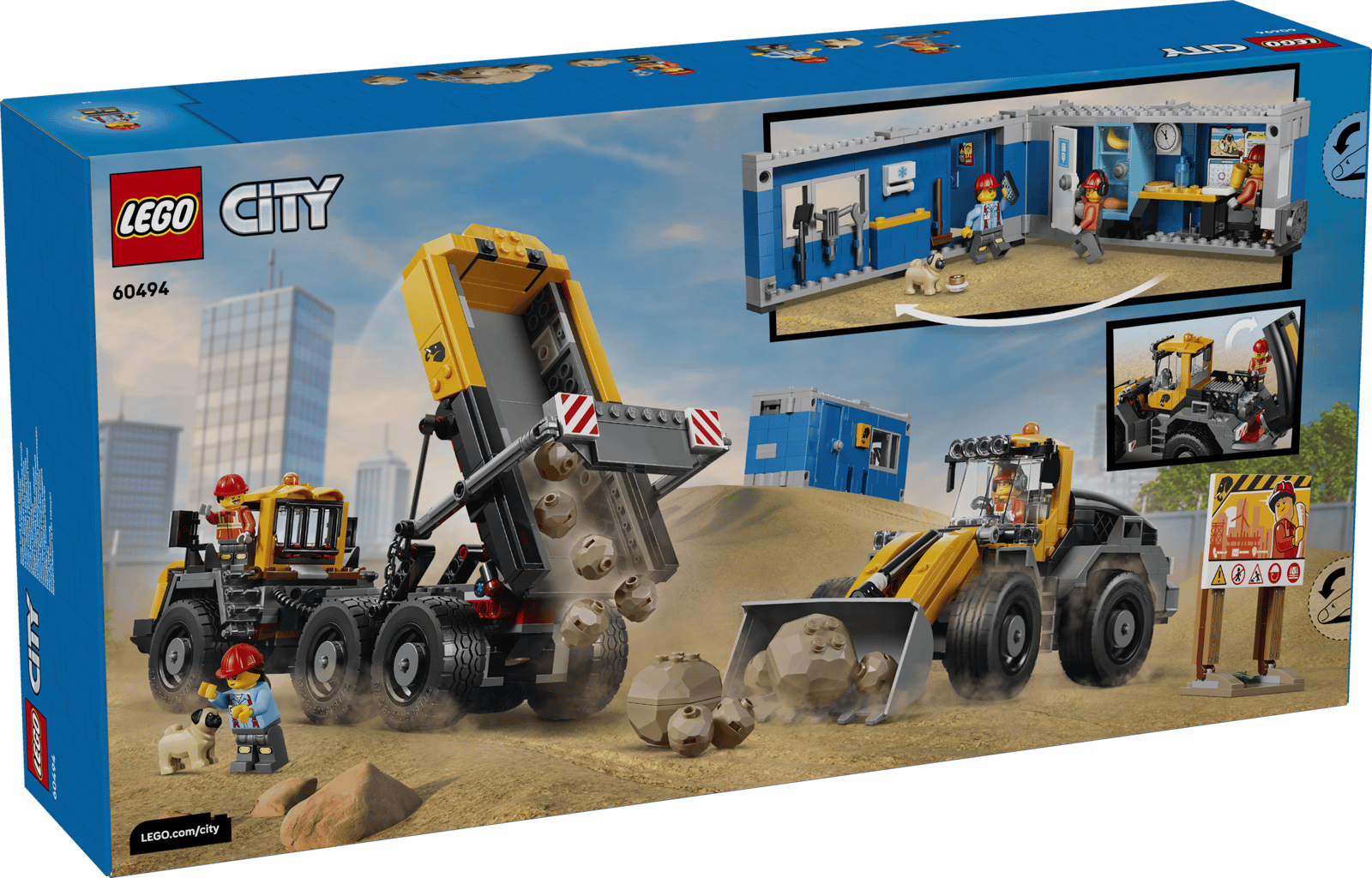 60494 Lego City Camion ribaltabile e pala meccanica
