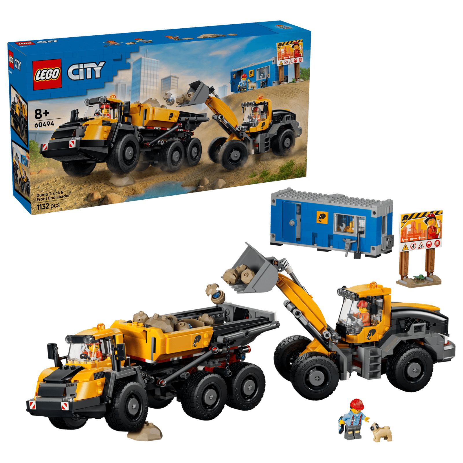 60494 Lego City Camion ribaltabile e pala meccanica