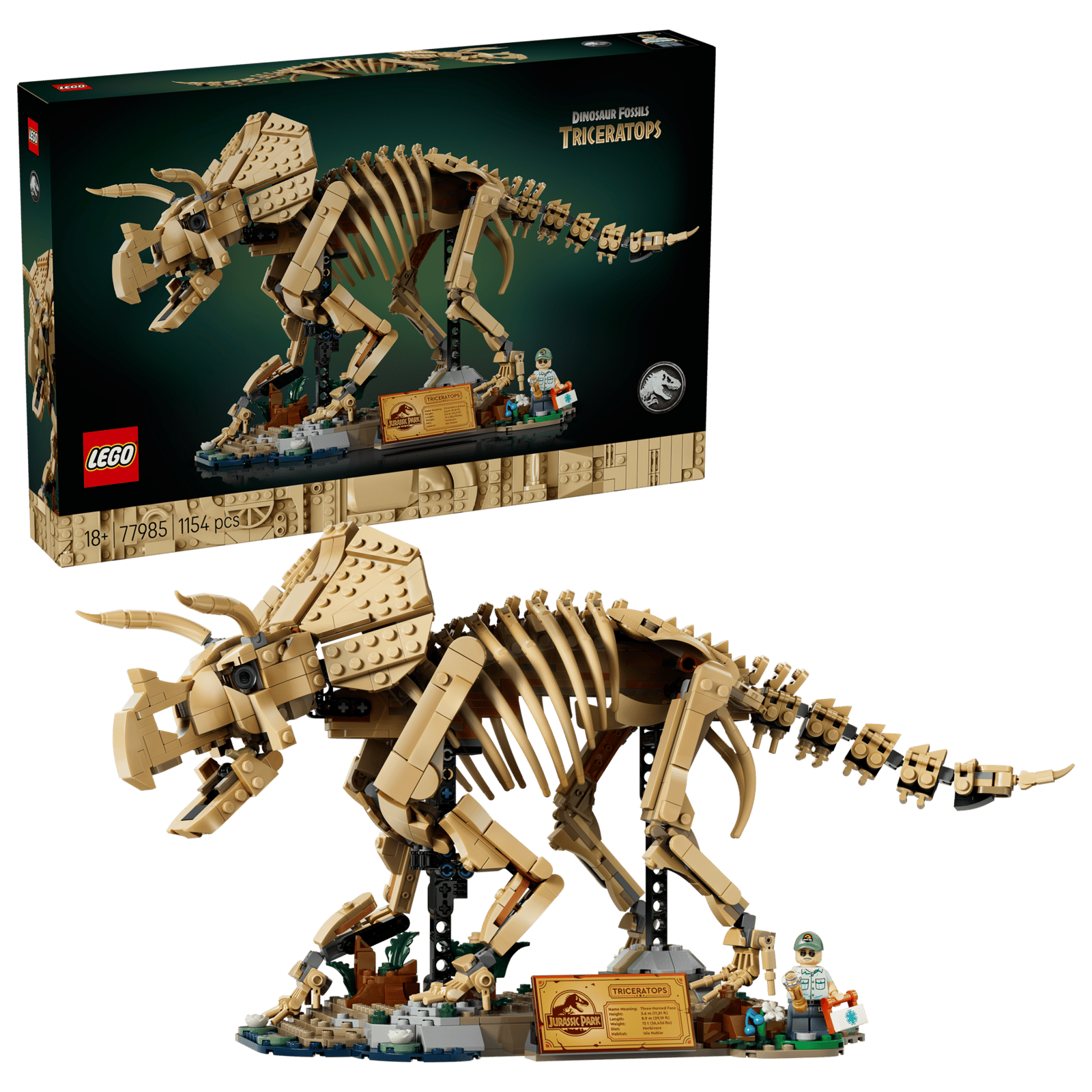 77985 Lego Jurassic World Fossili di dinosauro: Triceratopo