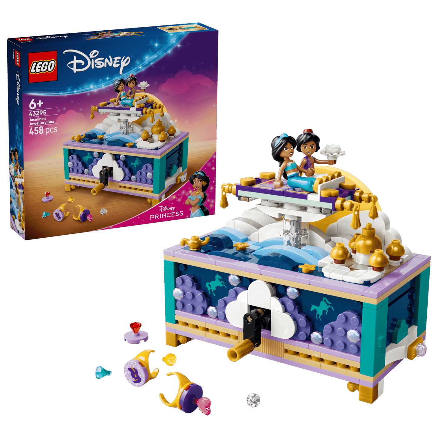 43295 Lego Box Gioielli di Jasmine Scrigno Disney Princess Aladdin