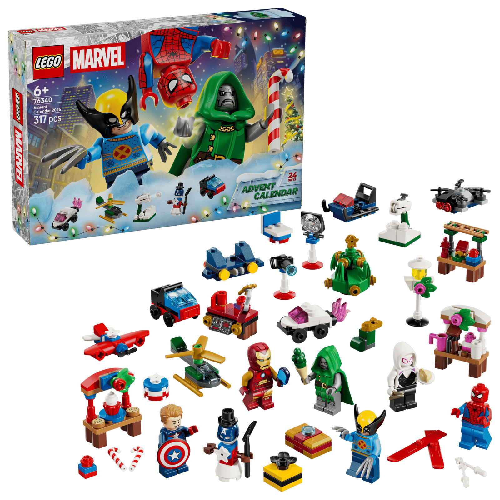76340 LEGO Marvel  Calendario dell’Avvento 2026