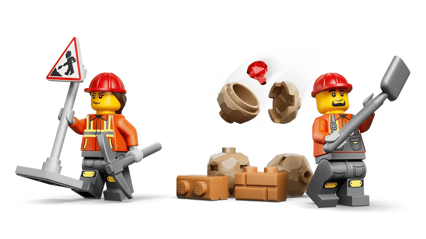 60480 Lego City Scavatrice da cantiere gialla