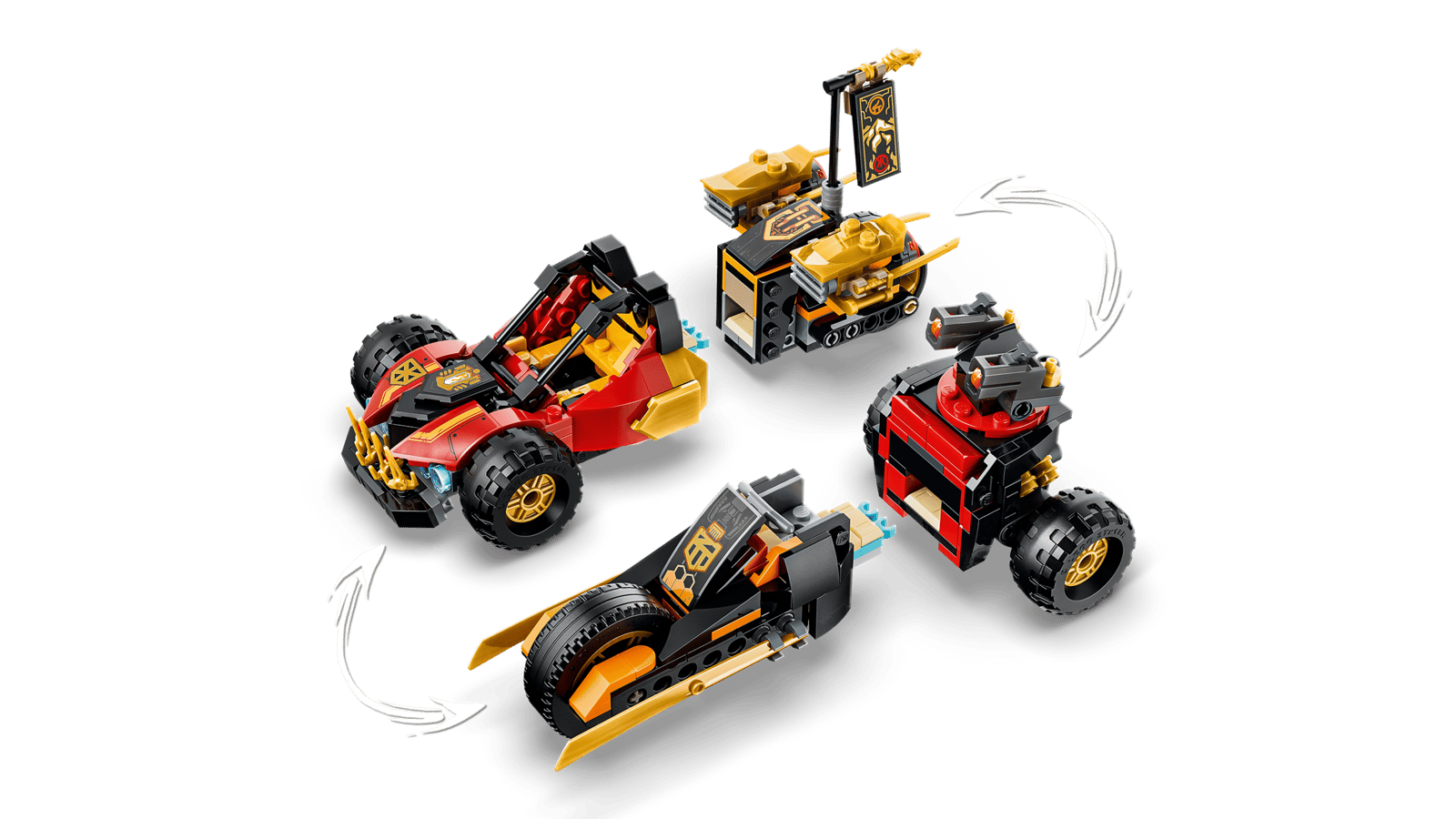 71864 Lego Ninjago Veicoli combinanti di Kai e Cole