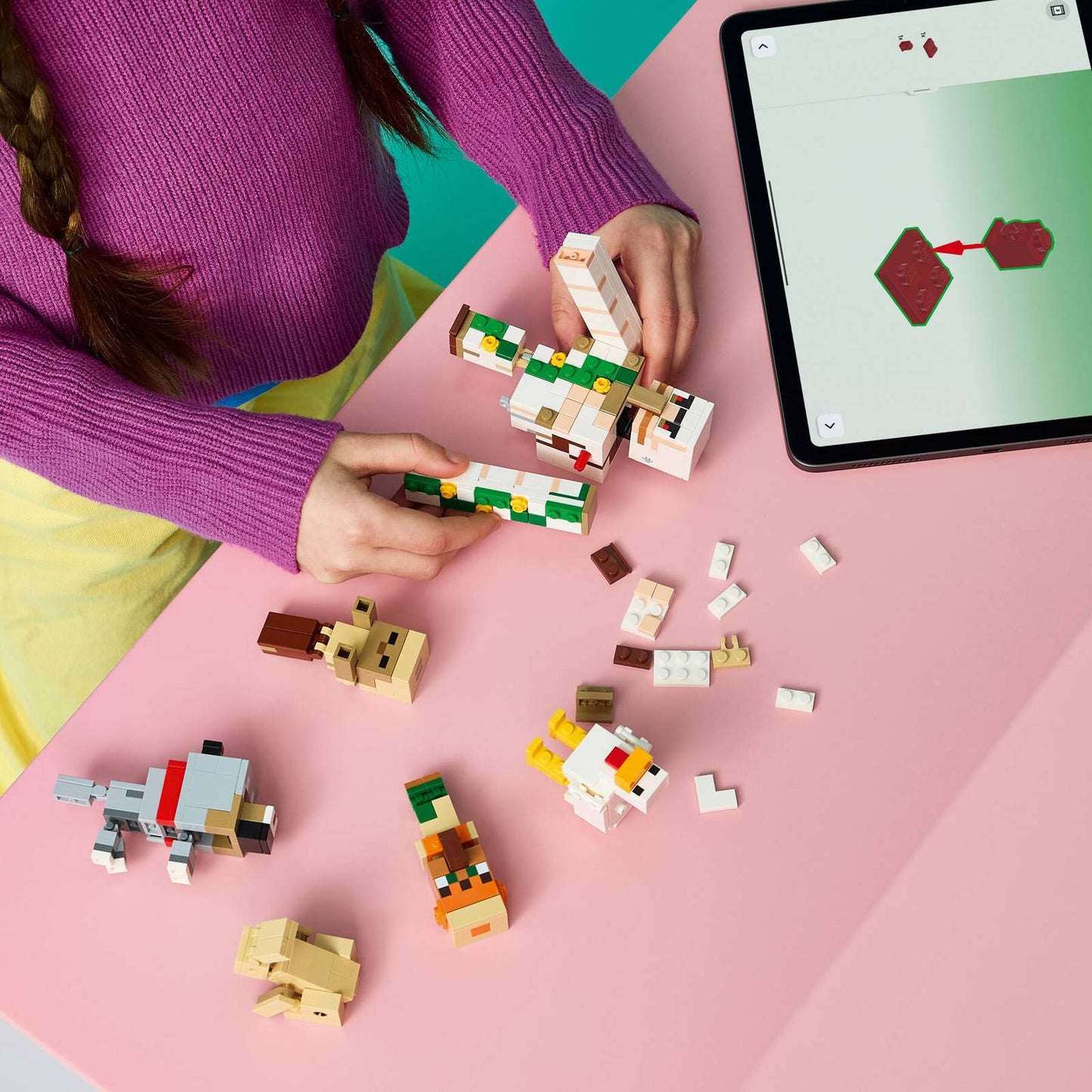 21592 Lego Minecraft Attacco nel deserto del fantino di polli
