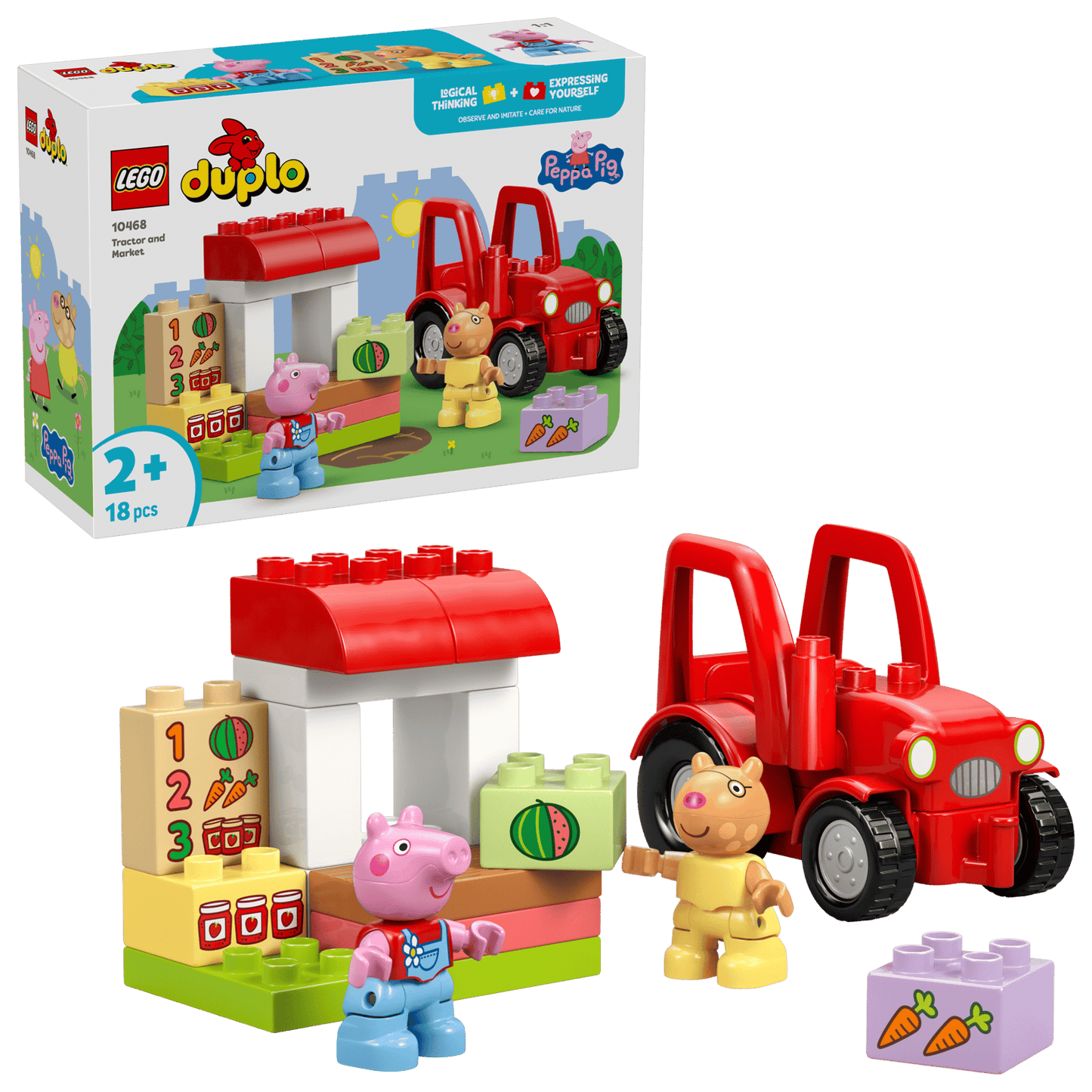 10468 Lego Duplo Trattore e mercato Peppa Pig