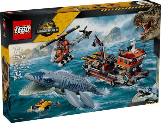 77983 Lego Jurassic World Attacco alla barca del dinosauro Mosasaurus