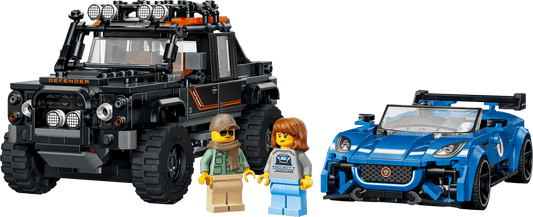 77264 Lego Speed Champions Jaguar Project 7 e Land Rover Defender