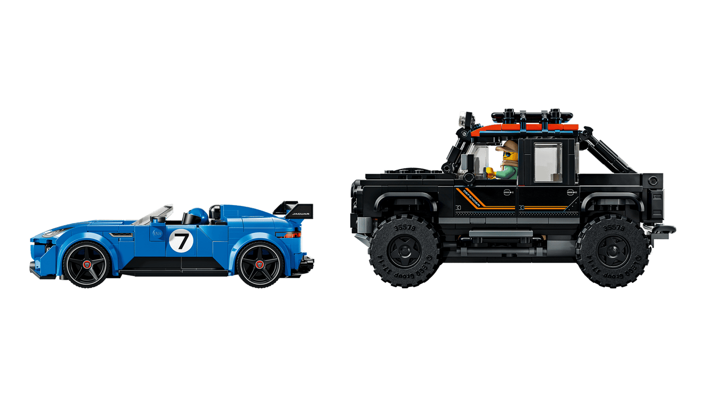 77264 Lego Speed Champions Jaguar Project 7 e Land Rover Defender
