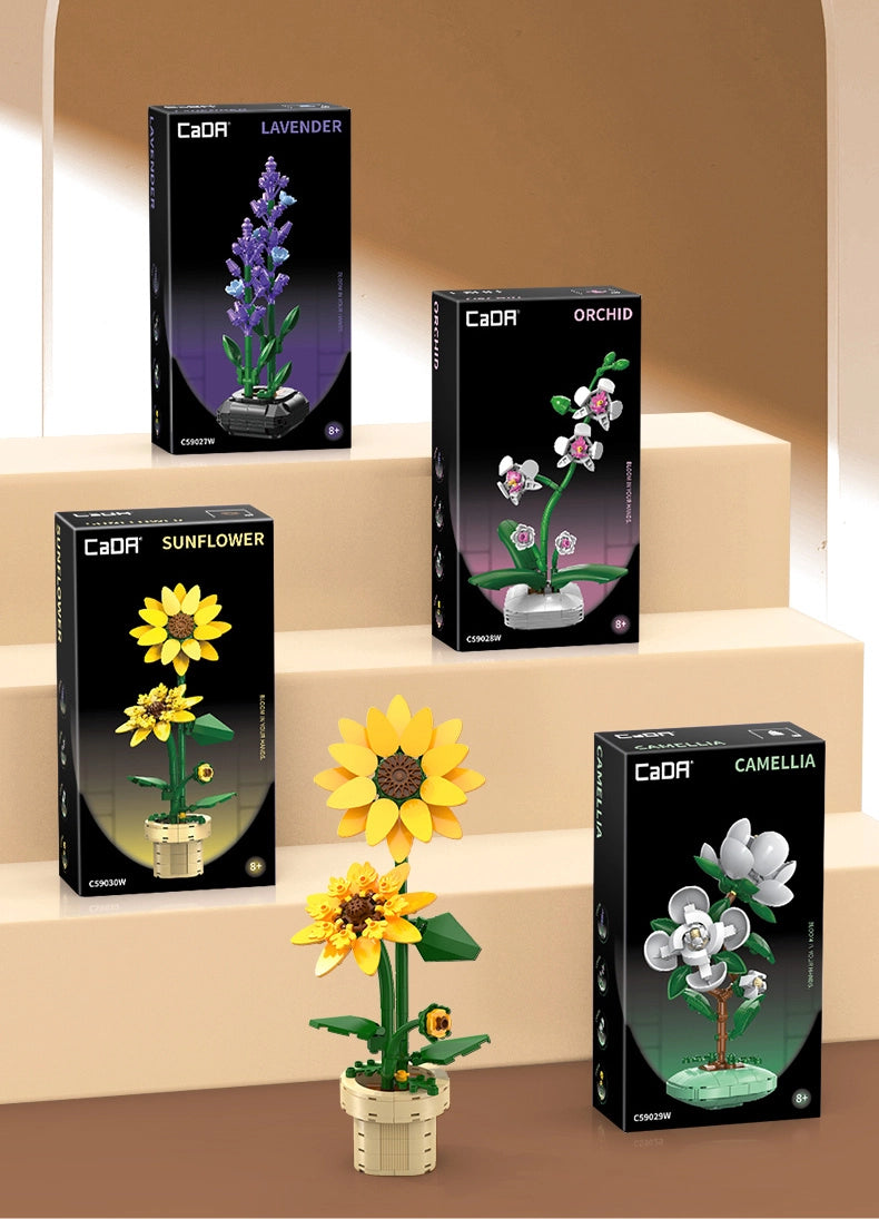 DBLC59027W Cada Lavanda - Pianta Decorativa in Mattoncini - 205 Pezzi