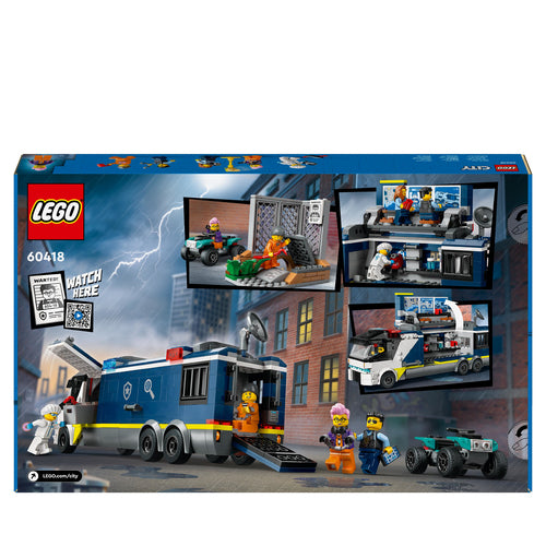 60418 LEGO City Police Camion laboratorio mobile della polizia