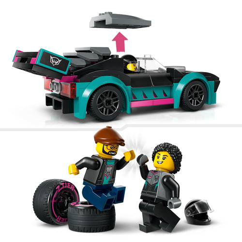 60406 LEGO City Great Vehicles Auto da corsa e trasportatore