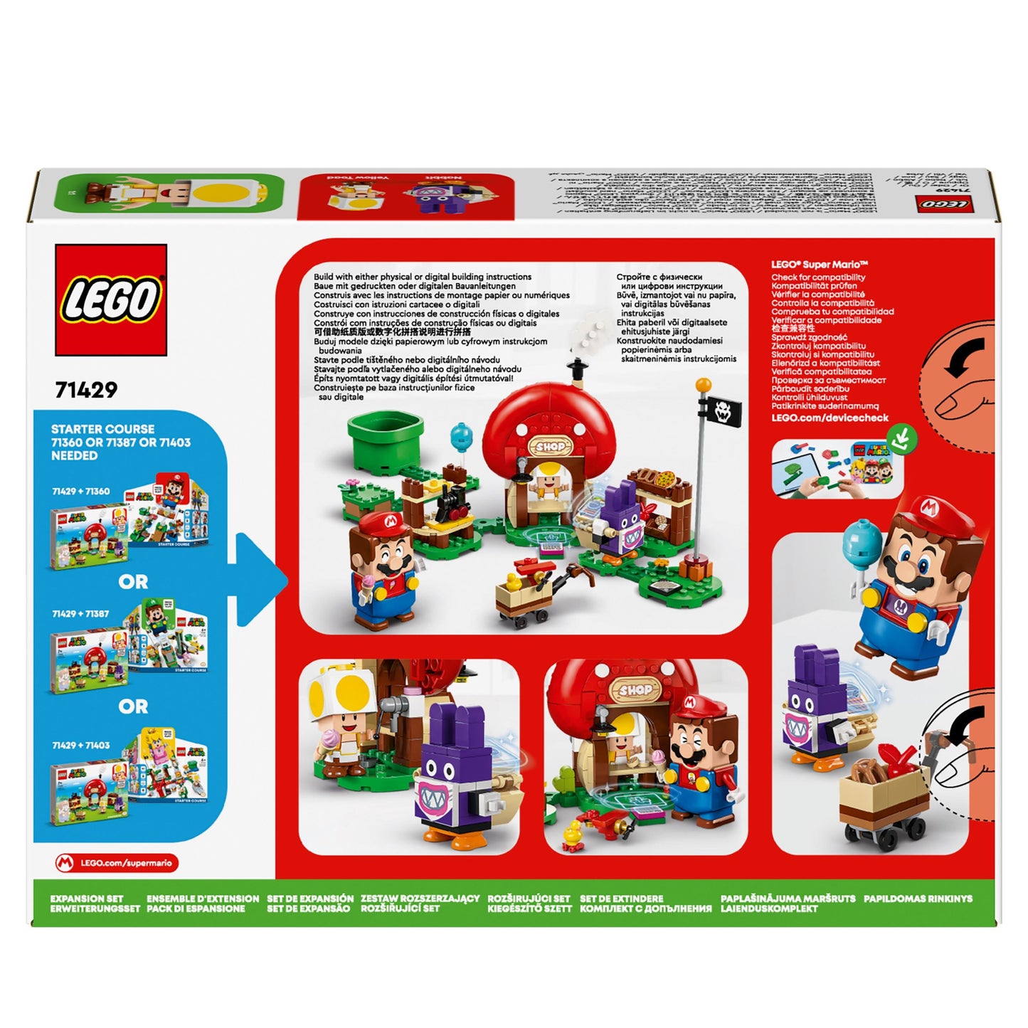 71429 LEGO Super Mario Pack di espansione Ruboniglio al negozio di Toad