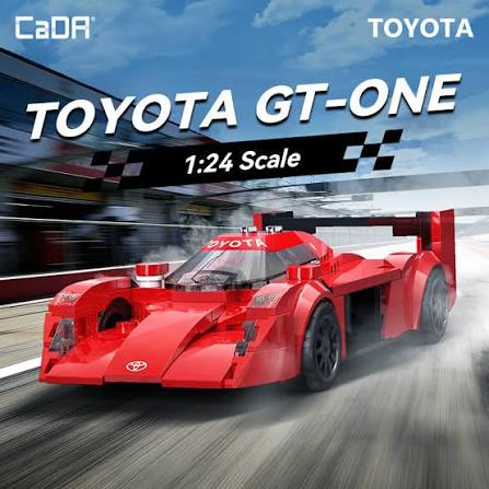 C55040W  CaDA Toyota GT-One Auto da Corsa da Costruire 318 Pezzi Scala 1:24