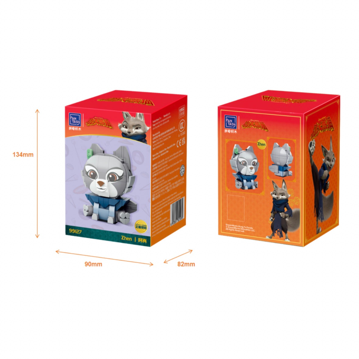 99127 Pantasy Kung Fu Panda Personaggio Zhen Set Costruzioni