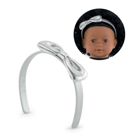 Corolle  Cerchietto con Fiocco Argentato MC per Bambole 36 cm  Accessorio